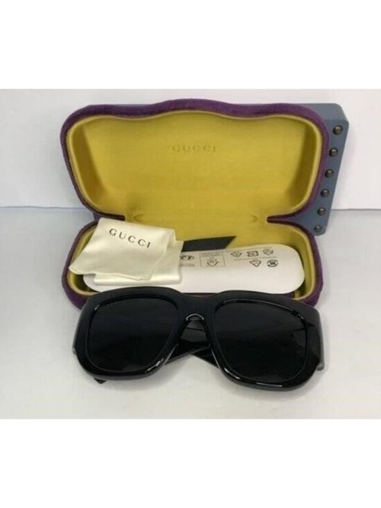 New 100% Authentic Gucci Grey Square Ladies Sunglasses GG1545S 001 main image 4